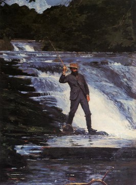 The Angler Realism marine painter Winslow Homer Oil Paintings